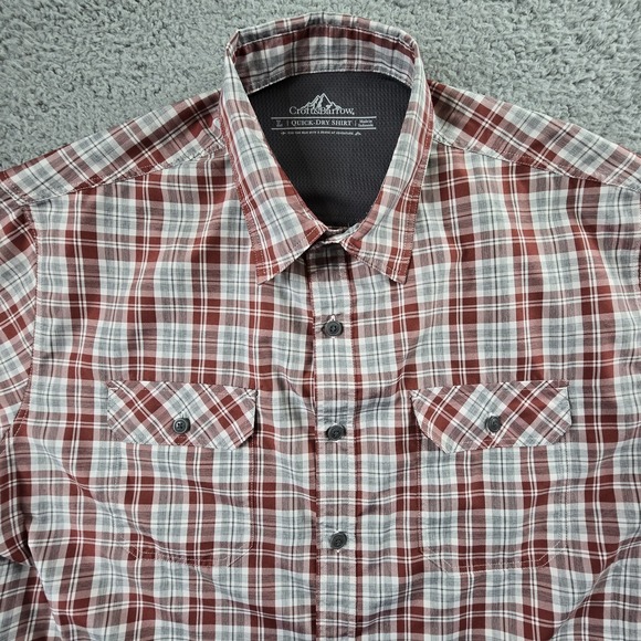 Croft & Barrow Shirt Mens Large‎ Plaid Quick Dry Vented Fishing Hiking Outdoors - Picture 4 of 13